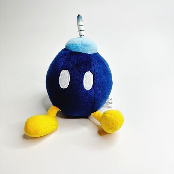 San-Ei Co Super Mario Bros BOMB Plush Doll BOB-OMB Stuffed Soft Toy  Nintendo 6" - Picture 1 of 5